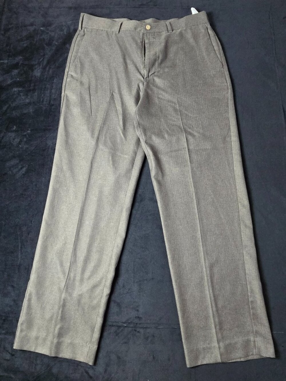 Ben Hogan Performance Men's Gray Flat Front Golf Dress Pants Straight Leg 34x30